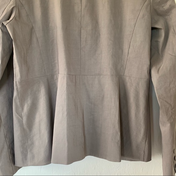 Eileen Fisher Ramie Silk Zip Up Jacket Blazer - Picture 8 of 10